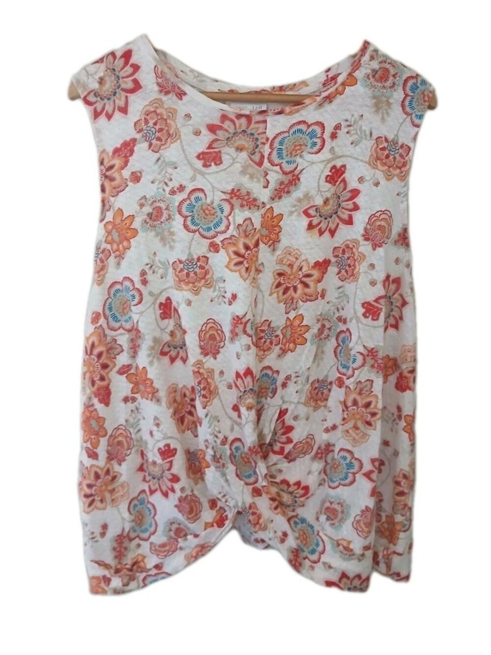 J. Jill LoveLinen Floral Top Tank